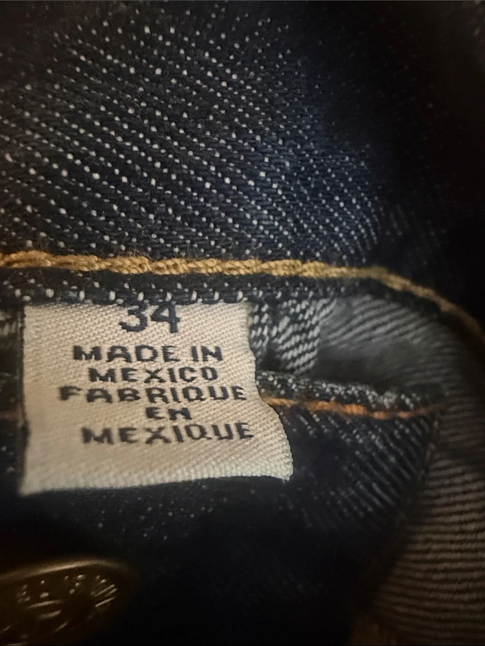 True Religion Straight Jeans in Dark Blue Denim with Red Label